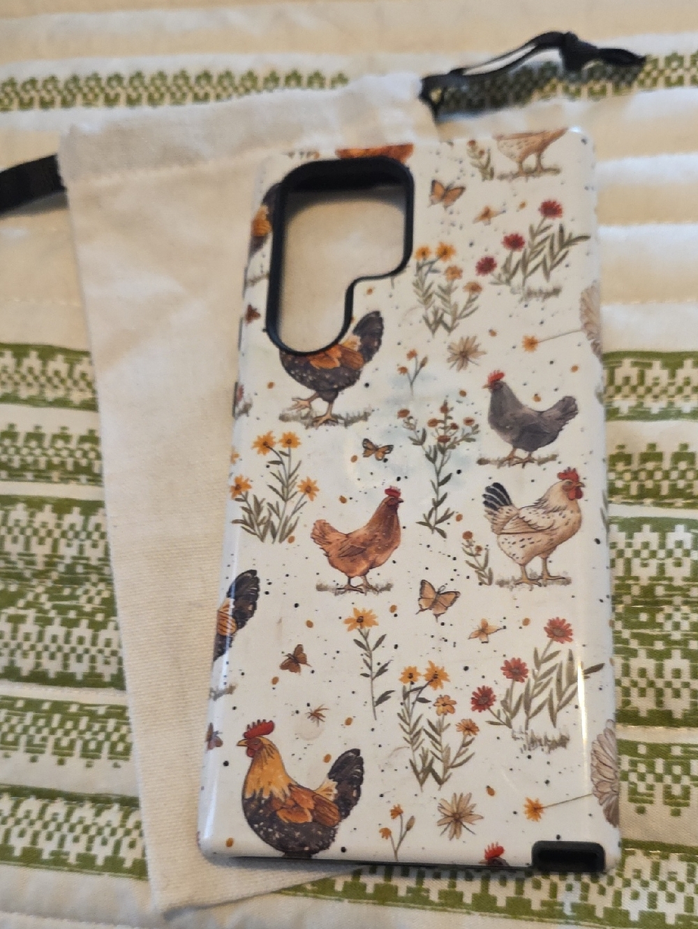 Galaxy S22 Ultra Cottage Core Chickens Tough Phone Case - Rural Nation